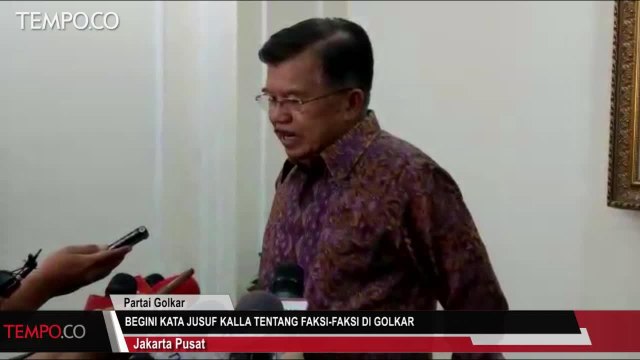 Begini Kata Jusuf Kalla tentang Faksi-Faksi di Golkar