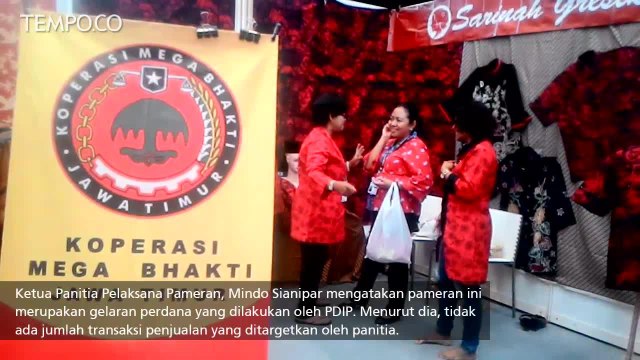 350 Pelaku Usaha Ikuti Pameran Ekonomi, Gotong Royong PDIP