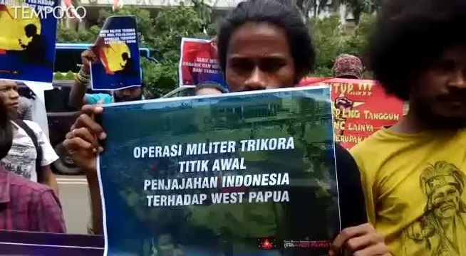 Puluhan Mahasiswa Papua Gelar Demo Tuntut Diberikan Hak Demokratis Rakyat Papua