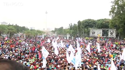 Ribuan Nelayan Cantrang Berdemo saat Jokowi Melantik Menteri