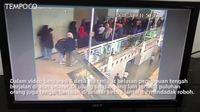 Rekaman CCTV, Detik-Detik Selasar BEI Runtuh