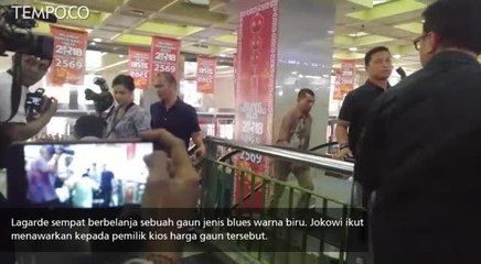 JokowiDampingi Direktur Moneter IMF Belanja di Tanah Abang