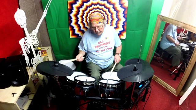 SHAKE RATTLE AND ROLL DRUM COVER BY GERRY ATRIC MILLENIUM MPS 850 ELECTRONIC DRUM KIT