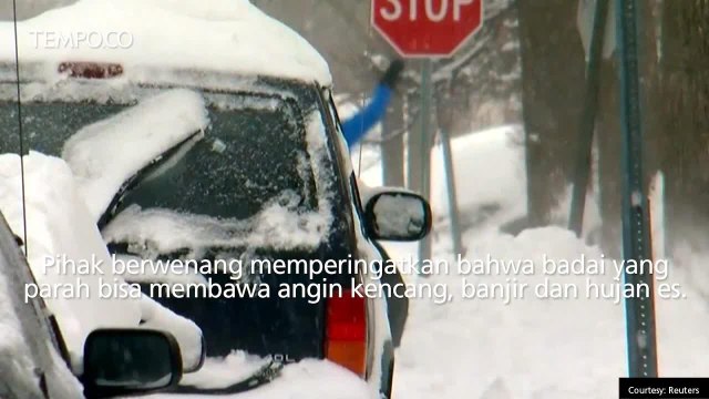 Badai Salju Menghantam Amerika Serikat