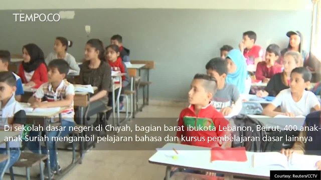 Anak-anak Pengungsi Suriah kembali ke Sekolah di Lebanon