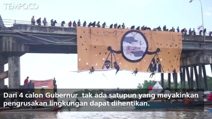 Protes Kerusakan Lingkungan, Nelayan dan Petani Blokade Sungai