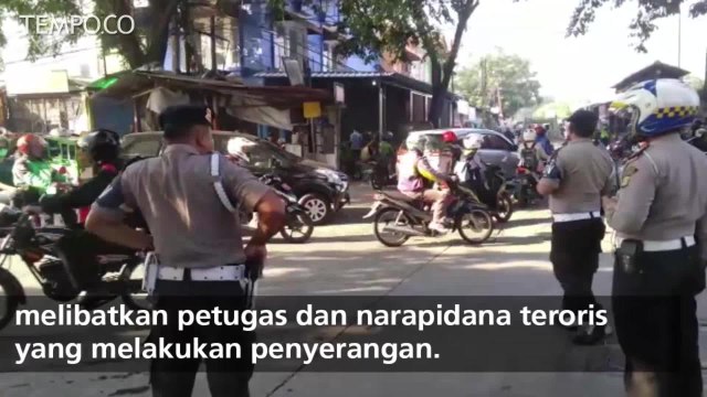 Ambulan dan Mobil Inafis Masuki Mako Brimob Usai Kerusuhan