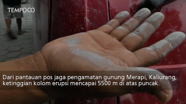 Erupsi Freatik Gunung Merapi Status Tetap Normal