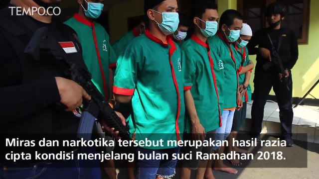 Ciptakan Kondusivitas, Polisi Musnahkan Miras Jelang Ramadhan