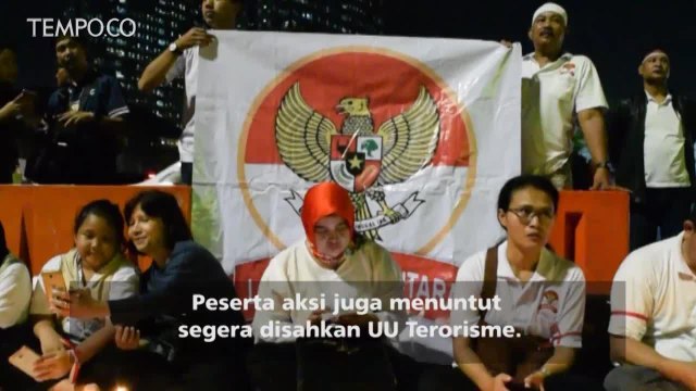 Warga Jakarta Berdoa untuk Korban Teroris Mako Brimob dan Bom Surabaya