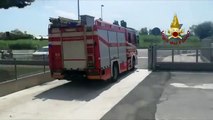 Rimini - Scontro sulla Adriatica, auto si ribalta 2 feriti (29.07.19)