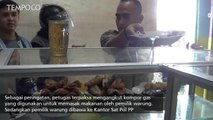 Petugas Satpol PP Merazia Warung Makan yang Buka di Siang Hari