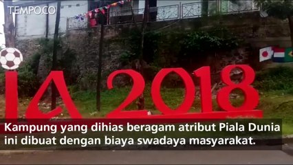 Meriahnya Kampung Piala Dunia di Cibinong