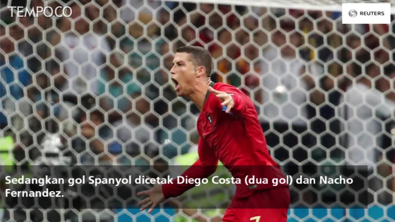 Piala Dunia 2018: Ronaldo Hat-trick, Portugal Tahan Spanyol 3-3