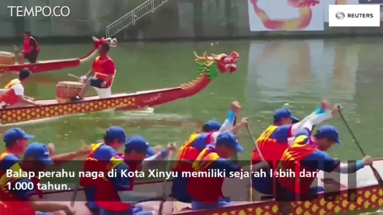 1.200 Orang Ikuti Festival Perahu Naga di Cina