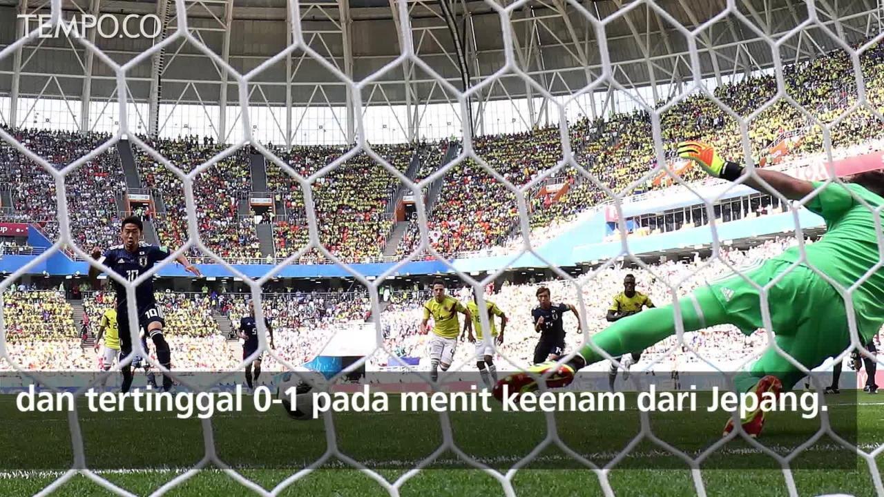 Piala Dunia 2018: Jepang Taklukan 10 Pemain Kolombia 2-1