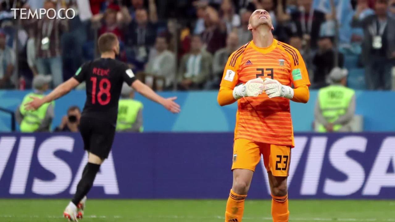 Piala Dunia 2018: Dilumat Kroasia 3-0 Argentina Terancam