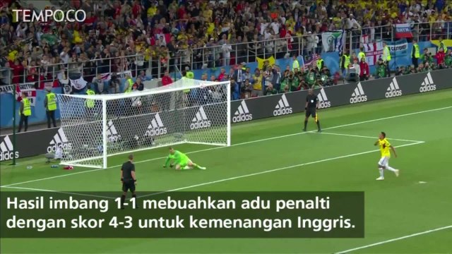 Adu Penalti, Gol Eric Dier Kalahkan Kolombia 4-3