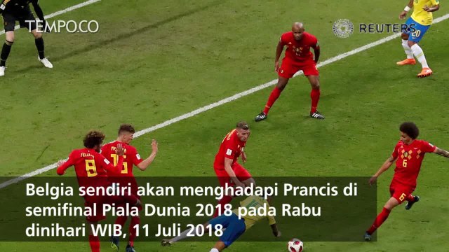Menang 2-1, Belgia Singkirkan Brasil di Piala Dunia 2018