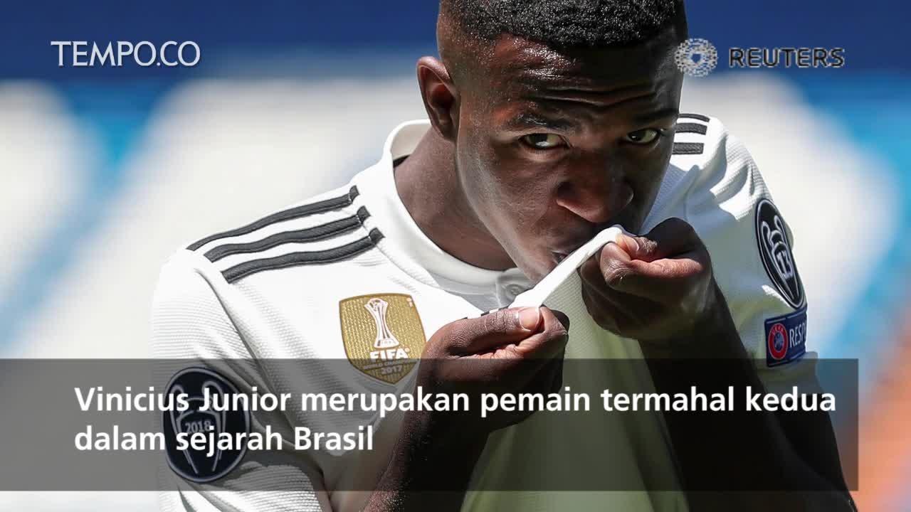 Real Madrid Resmi Kenalkan Vinicius Junior Pada Publik