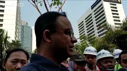 Trotoar Sudirman-Thamrin Belum Selesai Diaspal