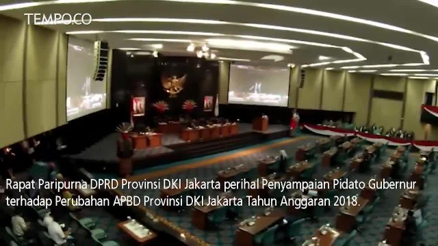 Anies Baswedan Hadiri Rapat Paripurna DPRD DKI