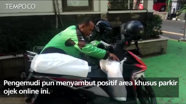 Tempat Khusus Ojek Online di Balai Kota DKI