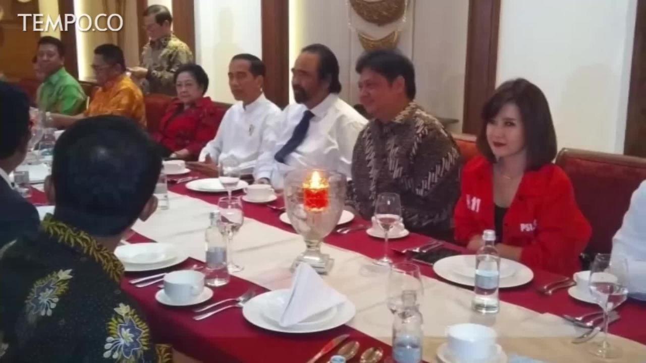 Jokowi Bahas Finalisasi Cawapres di Plataran Menteng