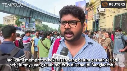 Mahasiswa Bangladesh di India Protes Kekerasan Polisi