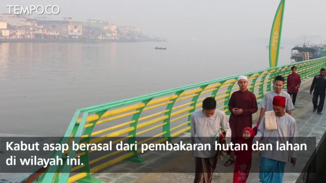 Di Kota Ini, Salat Idul Adha Berselimut Kabut Asap