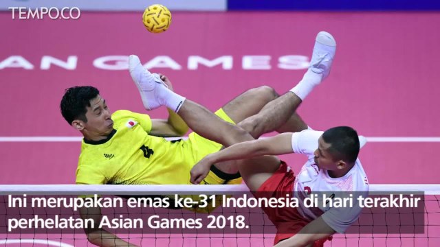 Sepak Takraw Putra Sumbang Emas ke-31 Indonesia