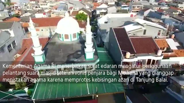 Video Drone Larangan Suara Bising dari Masjid
