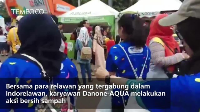 Gerakan Bersih Sampah Jelang Penutupan Asian Games