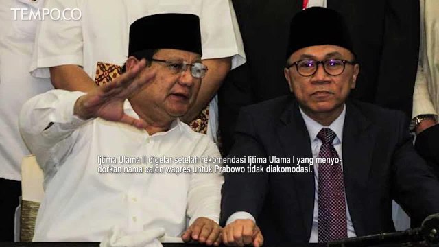 Ijtima Ulama II Sepakat Dukung Prabowo-Sandiaga di Pilpres 2019