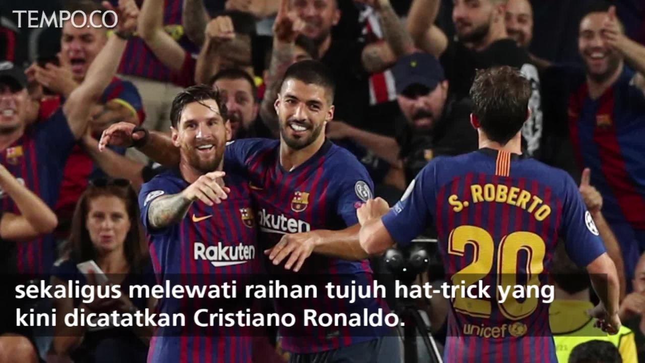 Liga Champions: Barcelona Kalahkan PSV, Messi Torehkan Rekor Baru