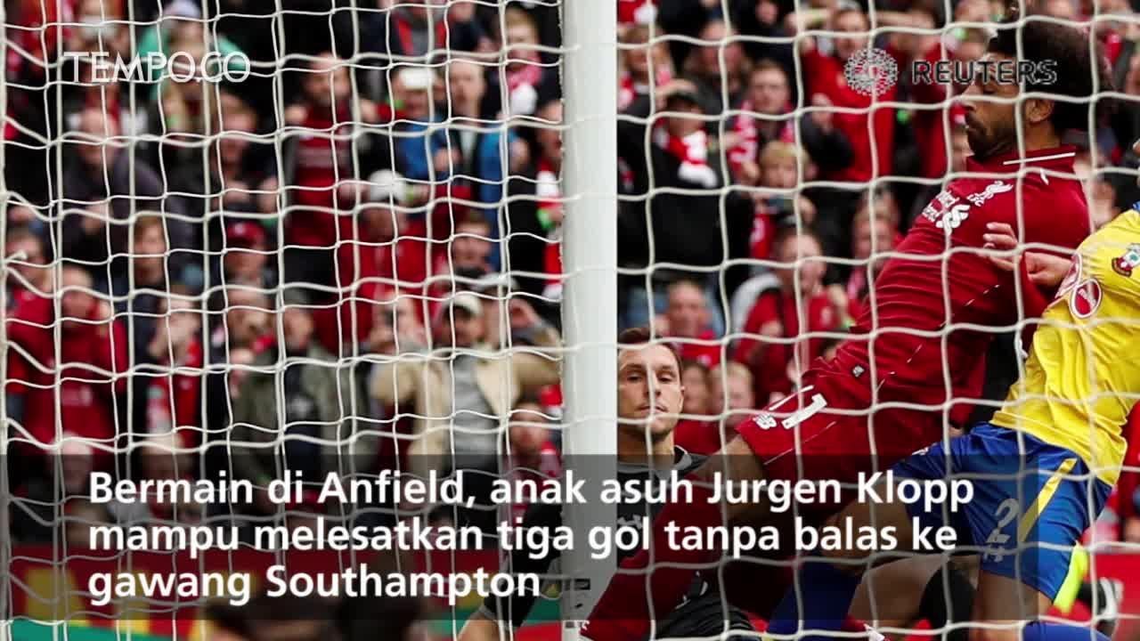 Liverpool Gilas Southampton, Mohamed Salah Sumbang Gol