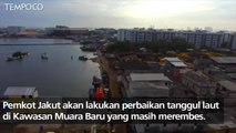 Video Drone: Kondisi Tanggul Laut Jakarta yang Rembes