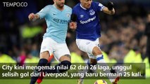 Liga Inggris: Kalahkan Everton, Man City ke Puncak