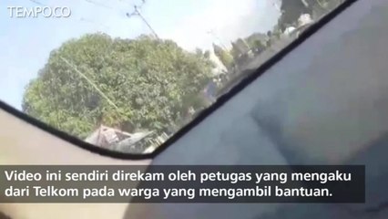 Bantuan Bencana Gempa dan Tsunami Palu Dicegat Warga di Donggala