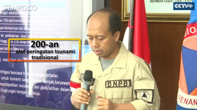 Alarm Peringatan Dini Tsunami Gagal, Ini Penyebabnya