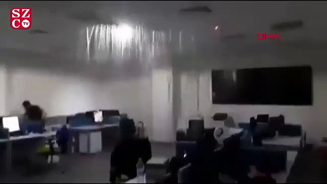 Bebek bezi boruları tıkadı, hastanedeki ofis su altında kaldı