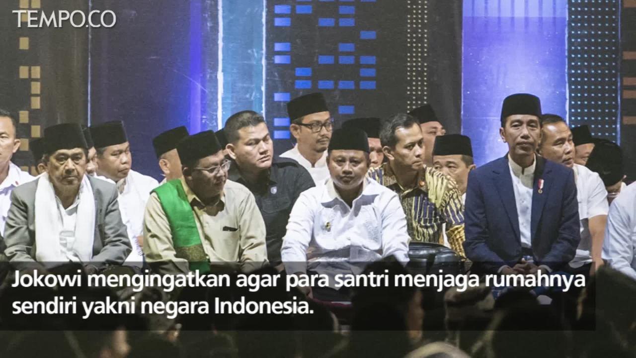Jokowi dan Sabyan Gambus Ramaikan Peringatan Hari Santri Nasional