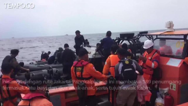 Operasi Gabungan Basarnas Evakuasi Pesawat Lion Air JT 610
