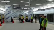 Menjajal MRT, Jokowi Targetkan Selesai Maret 2019