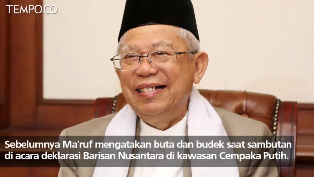 Persatuan Tuna Netra Tuntut Ma'ruf Amin Soal Buta dan Budek
