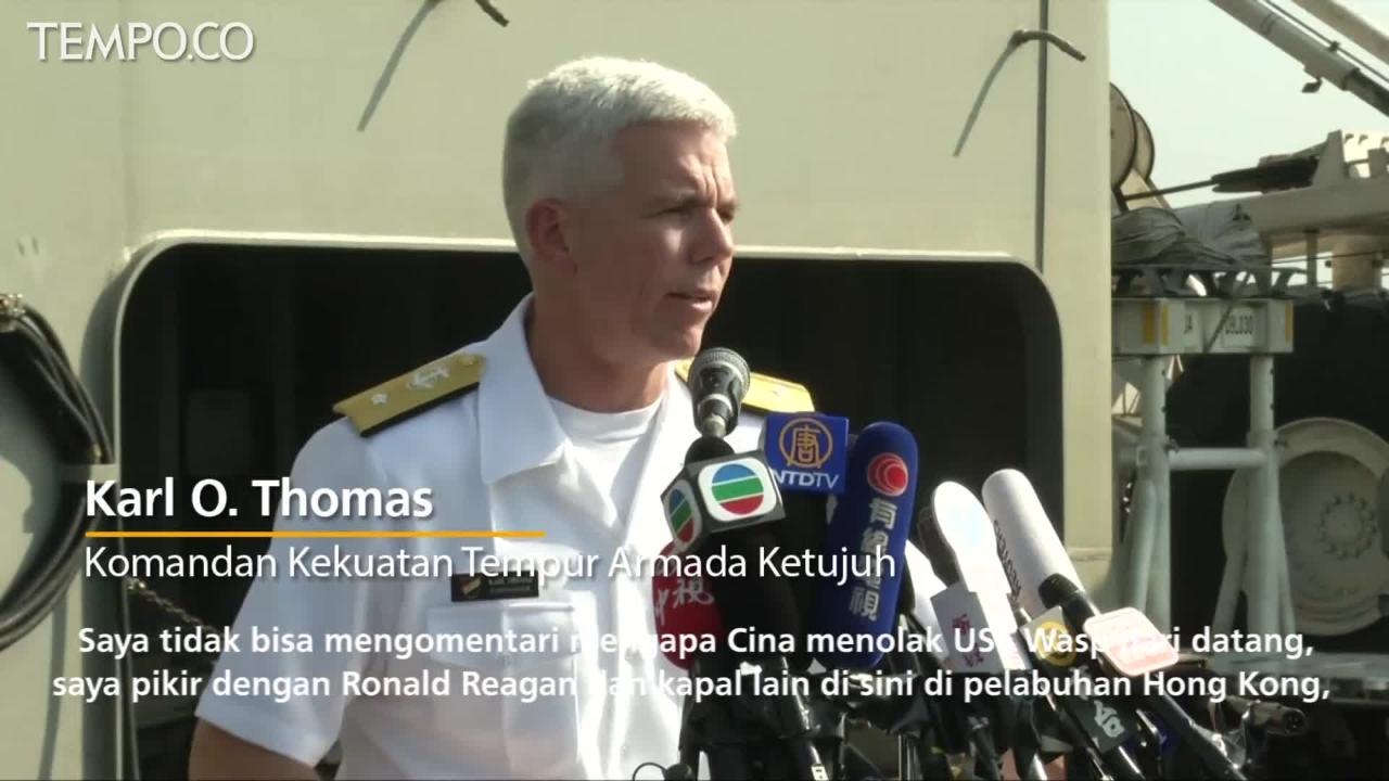 Kapal Induk AS Tiba di Hong Kong di Tengah Ketegangan Dengan Cina