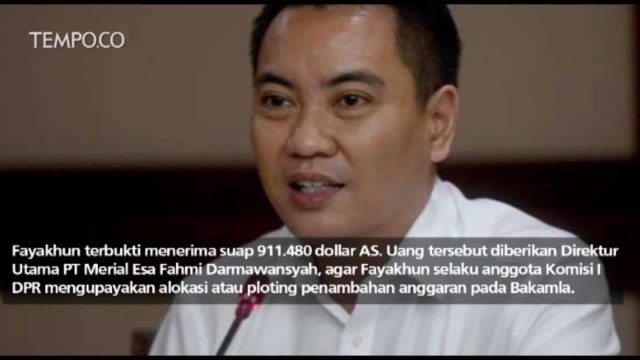Kasus Suap Bakamla, Fayakhun Andriadi Divonis 8 Tahun Penjara