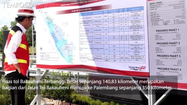 Ini Harapan Jokowi Tinjau Jalan Tol Trans Sumatera