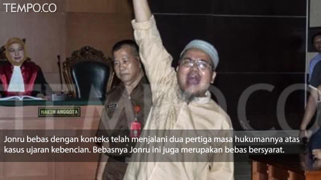 Alasan Jonru Ginting Bebas Melewati Dua Pertiga Masa Tahanan