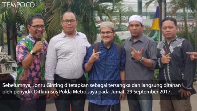 Alasan Jonru Ginting Bebas Melewati Dua Pertiga Masa Tahanan